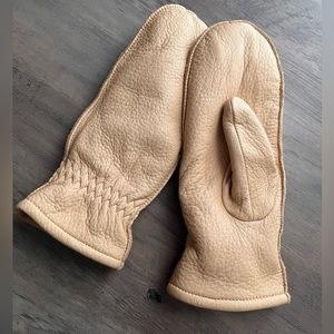 🌼 3 for $20 Pratt and Hart Deerskin Leather Mittens with Finger Liners